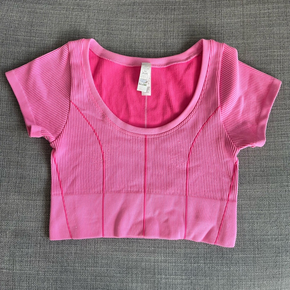 Aerie fitted ribbed crop top